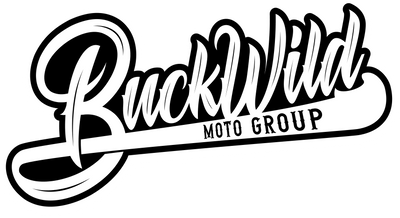 Buckwild Moto Group logo in white