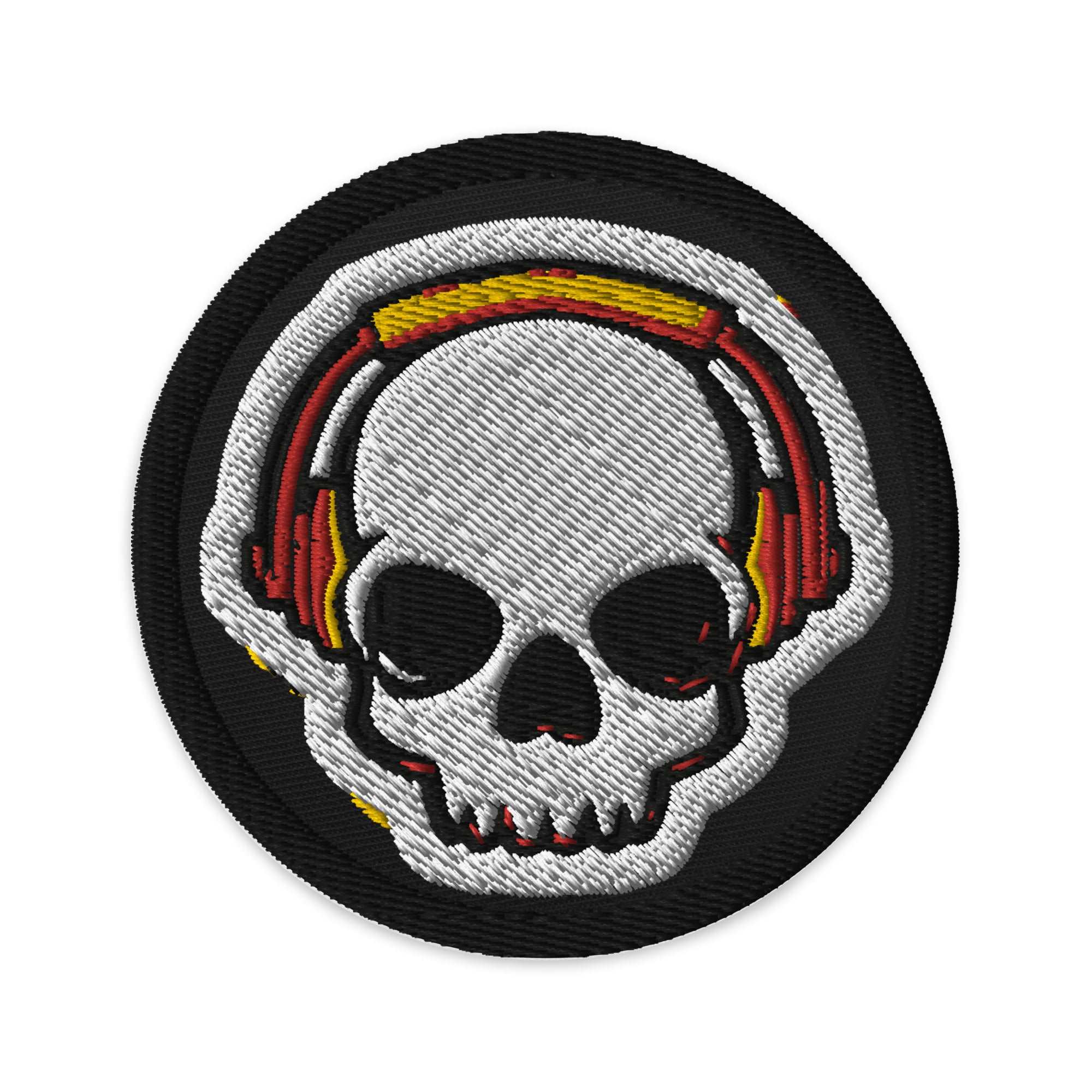 Skull with Headphones Patch