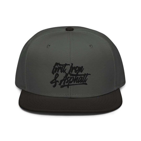 Grit, Iron & Asphalt 3D Puff Embroidered Snapback Hat