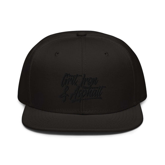 Grit, Iron & Asphalt 3D Puff Embroidered Snapback Hat