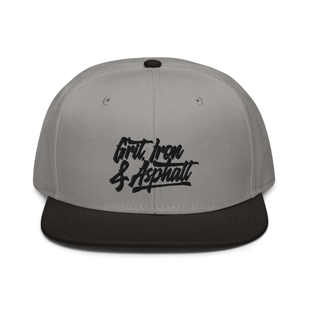 Grit, Iron & Asphalt 3D Puff Embroidered Snapback Hat