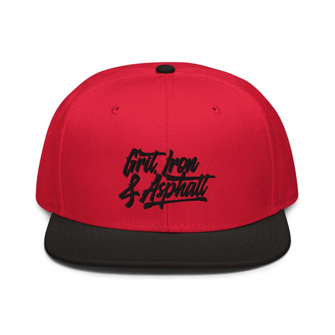 Grit, Iron & Asphalt 3D Puff Embroidered Snapback Hat