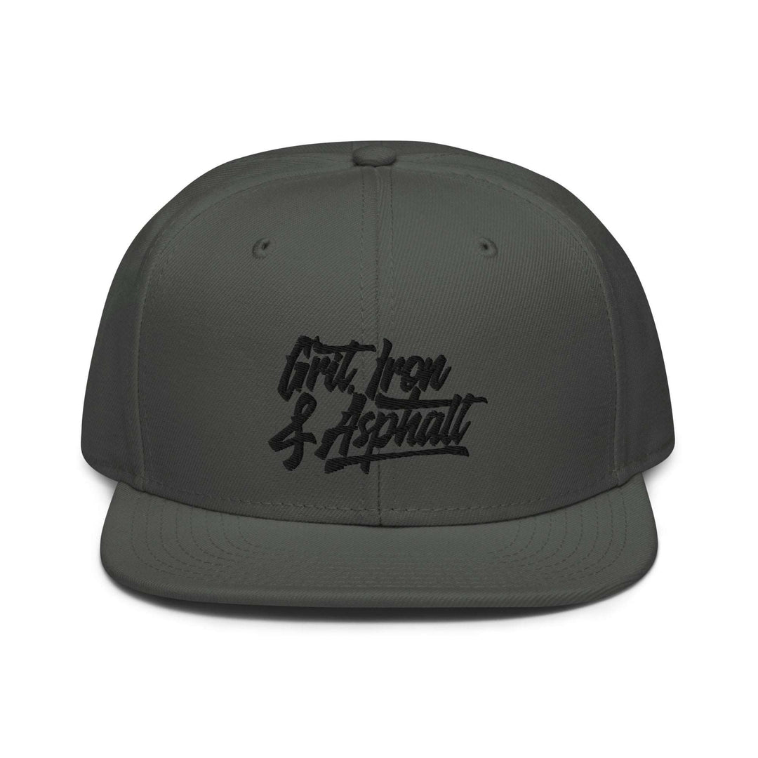 Grit, Iron & Asphalt 3D Puff Embroidered Snapback Hat