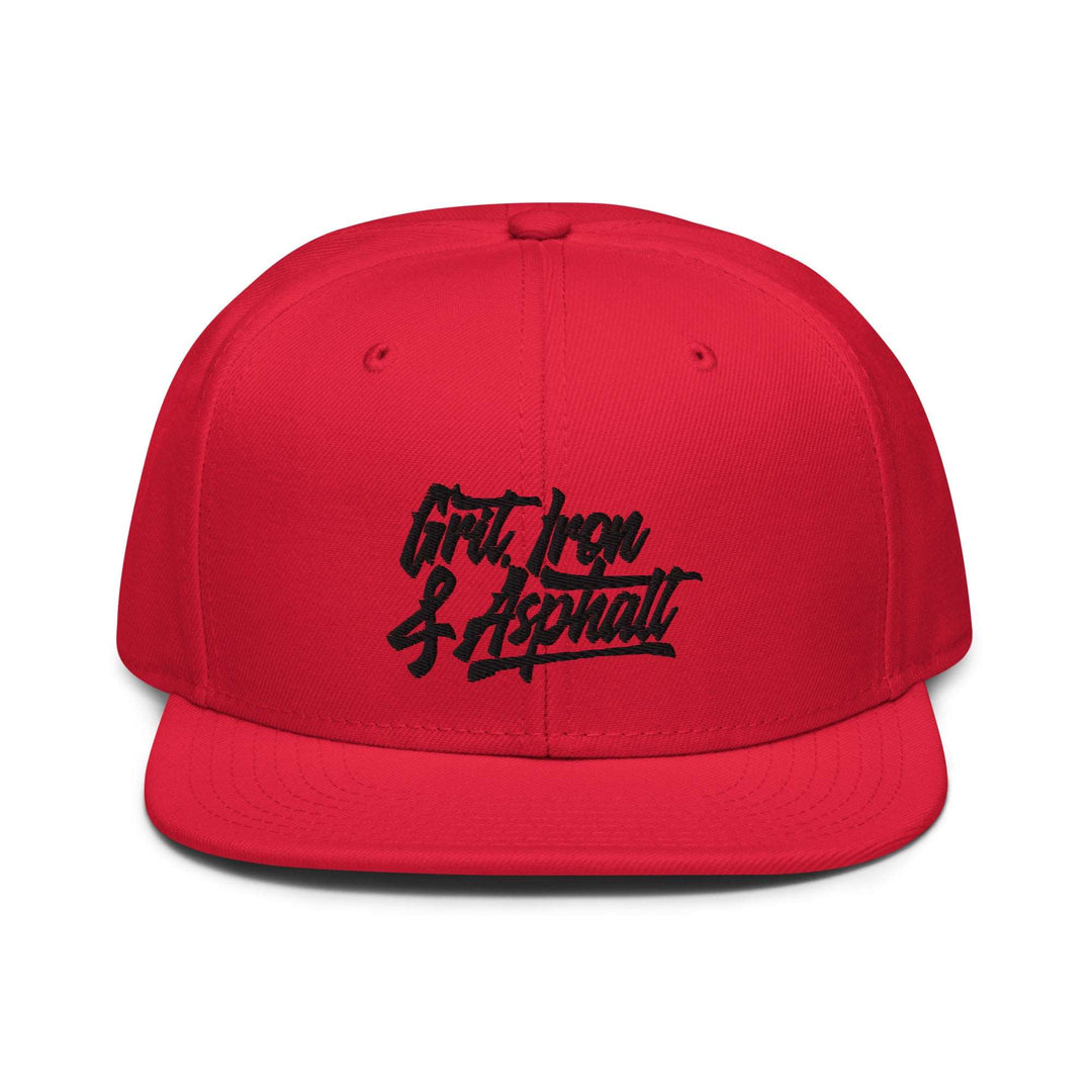 Grit, Iron & Asphalt 3D Puff Embroidered Snapback Hat