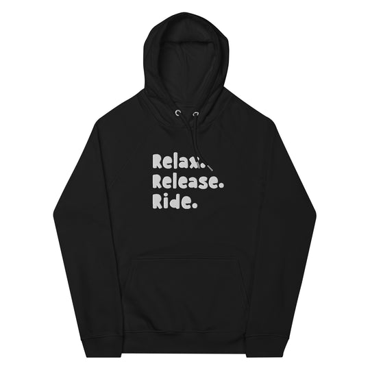 Relax. Release. Ride Embroidered Eco Hoodie