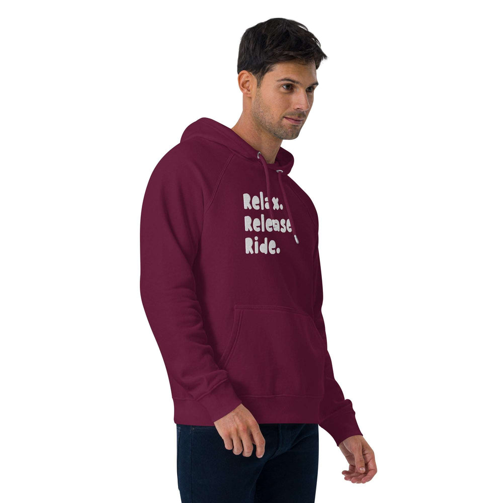 Relax. Release. Ride Embroidered Eco Hoodie